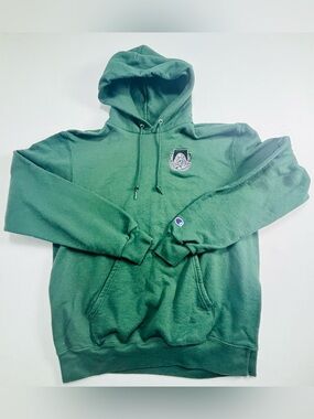 Champion Men's Forest Green Pullover Hoodie with Crest
